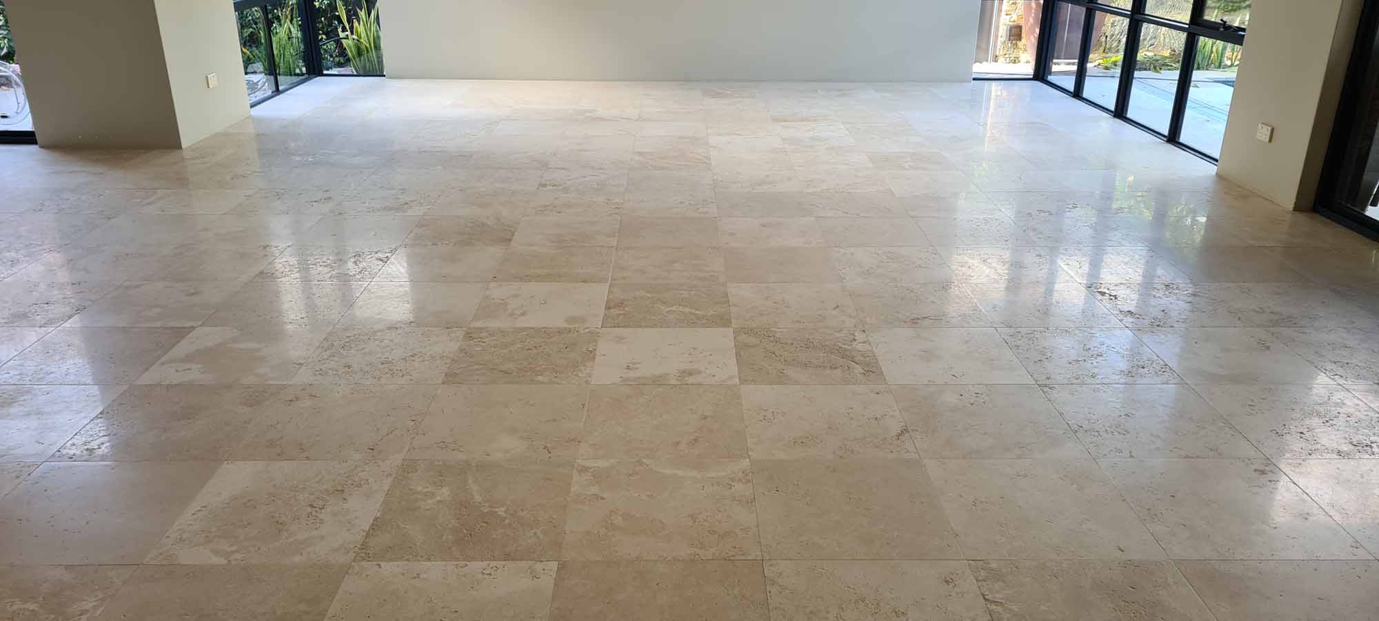 After Travertine Honing and Sealing in Perth WA